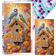 Load image into Gallery viewer, Diamond Painting - Full Round - bird on branch (40*70CM)