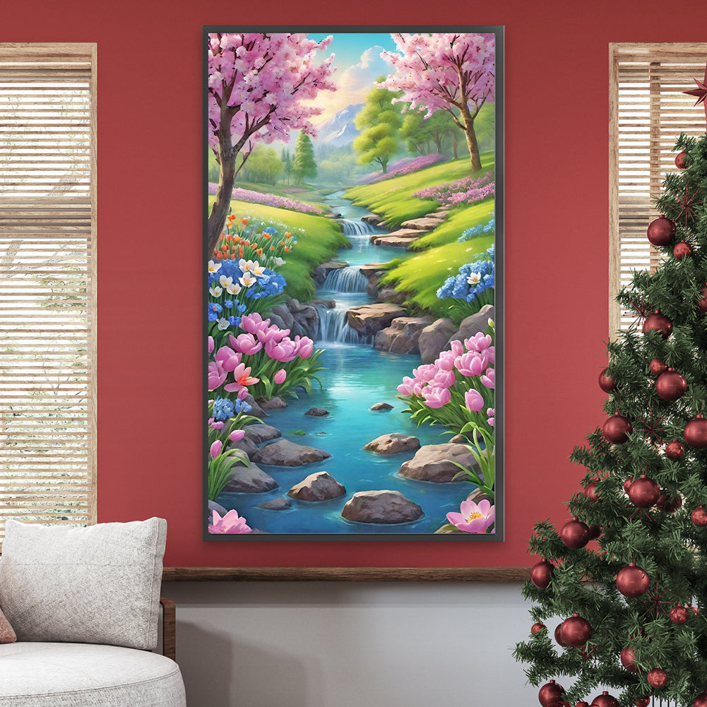 Diamond Painting - Full Round - Pastoral scenery (40*70CM)