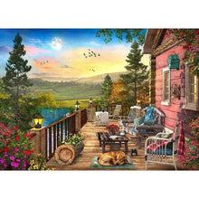 Load image into Gallery viewer, Diamond Painting - Full Square - woods house (70*50CM)