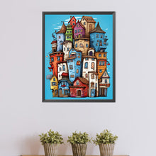 Load image into Gallery viewer, AB Diamond Painting - Full Round - crowded town (40*50CM)