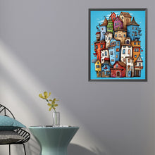 Load image into Gallery viewer, AB Diamond Painting - Full Round - crowded town (40*50CM)