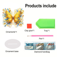 Load image into Gallery viewer, Butterfly Desktop Diamond Art Kits Diamond Art Tabletop Decor Home Office Decor