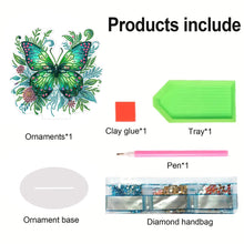Load image into Gallery viewer, Butterfly Desktop Diamond Art Kits Diamond Art Tabletop Decor Home Office Decor