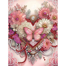 Load image into Gallery viewer, Diamond Painting - Partial Special Shaped - Flowers of love (30*40CM)