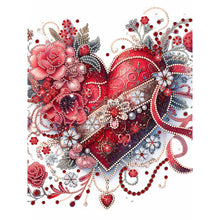 Load image into Gallery viewer, Diamond Painting - Partial Special Shaped - Flowers of love (30*40CM)