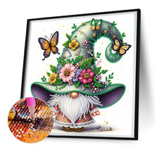 Load image into Gallery viewer, Diamond Painting - Partial Special Shaped - spring butterfly gnome (30*30CM)