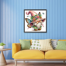 Load image into Gallery viewer, Diamond Painting - Partial Special Shaped - spring butterfly gnome (30*30CM)