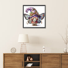 Load image into Gallery viewer, Diamond Painting - Partial Special Shaped - spring butterfly gnome (30*30CM)