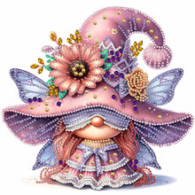 Load image into Gallery viewer, Diamond Painting - Partial Special Shaped - spring butterfly gnome (30*30CM)