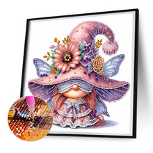 Load image into Gallery viewer, Diamond Painting - Partial Special Shaped - spring butterfly gnome (30*30CM)