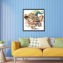 Load image into Gallery viewer, Diamond Painting - Partial Special Shaped - spring butterfly gnome (30*30CM)