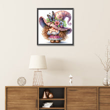 Load image into Gallery viewer, Diamond Painting - Partial Special Shaped - spring butterfly gnome (30*30CM)