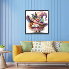Load image into Gallery viewer, Diamond Painting - Partial Special Shaped - spring butterfly gnome (30*30CM)