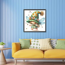 Load image into Gallery viewer, Diamond Painting - Partial Special Shaped - spring dragonfly gnome (30*30CM)