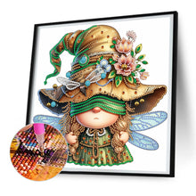 Load image into Gallery viewer, Diamond Painting - Partial Special Shaped - spring dragonfly gnome (30*30CM)
