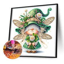 Load image into Gallery viewer, Diamond Painting - Partial Special Shaped - spring dragonfly gnome (30*30CM)