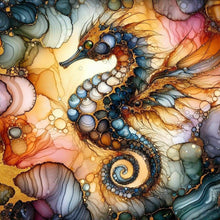 Load image into Gallery viewer, Diamond Painting - Full Round - Glass pattern seahorse (40*40CM)
