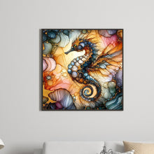 Load image into Gallery viewer, Diamond Painting - Full Round - Glass pattern seahorse (40*40CM)