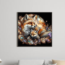 Load image into Gallery viewer, Diamond Painting - Full Round - Glass pattern fox family (40*40CM)