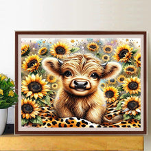 Load image into Gallery viewer, Diamond Painting - Full Round - Sunflower consumes cow (50*40CM)