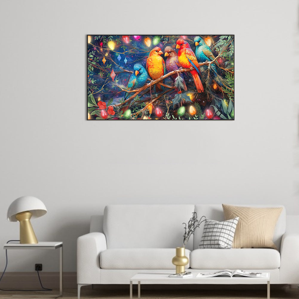 Diamond Painting - Full Round - five parrots (70*40CM)