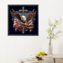 Load image into Gallery viewer, Diamond Painting - Full Round - American Eagle Cross (30*30CM)