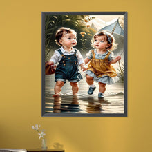 Load image into Gallery viewer, Diamond Painting - Full Square - little girl (40*50CM)