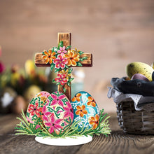 Load image into Gallery viewer, Special Shaped 5D Easter Egg Cross DIY Diamond Art Tabletop Decor Bedroom Decor