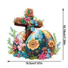 Load image into Gallery viewer, Special Shaped 5D Easter Egg Cross DIY Diamond Art Tabletop Decor Bedroom Decor
