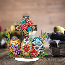 Load image into Gallery viewer, Special Shaped 5D Easter Egg Cross DIY Diamond Art Tabletop Decor Bedroom Decor