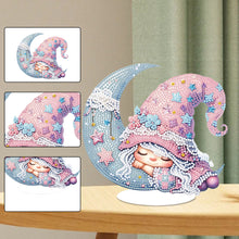 Load image into Gallery viewer, Special Shaped 5D Girl With Moon Diamond Art Tabletop Decor Bedroom Home Decor