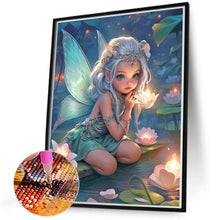 Load image into Gallery viewer, Diamond Painting - Full Round - Lotus and fairy girl (40*50CM)