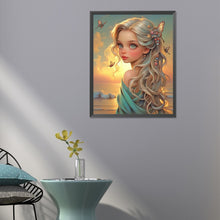 Load image into Gallery viewer, Diamond Painting - Full Round - seaside fairy girl (40*50CM)