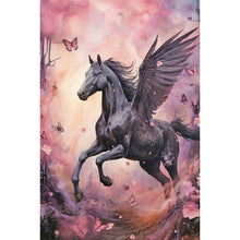 Load image into Gallery viewer, Diamond Painting - Full Round - black pegasus (40*60CM)
