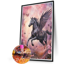 Load image into Gallery viewer, Diamond Painting - Full Round - black pegasus (40*60CM)