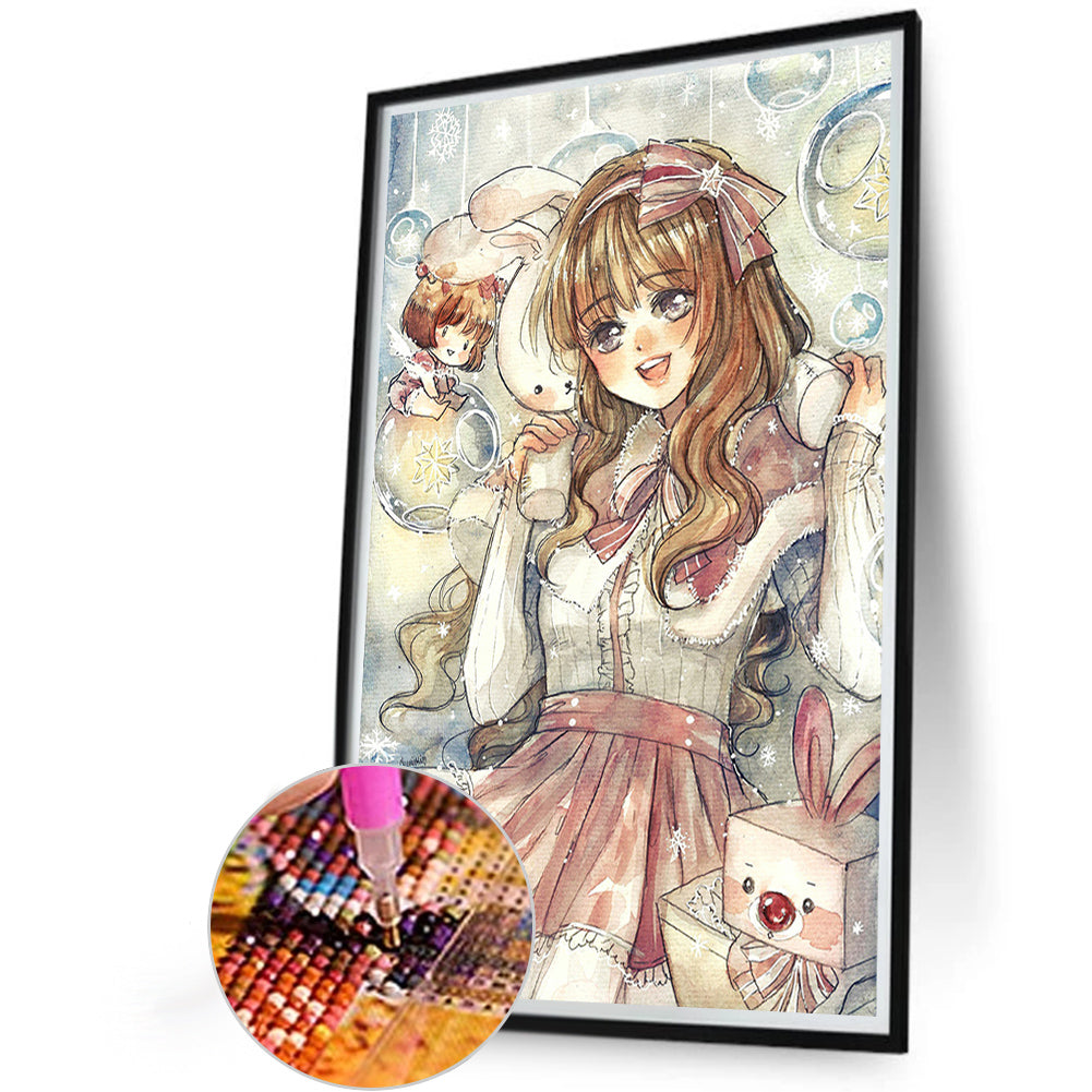 Diamond Painting - Full Round - sweet girl (40*60CM)