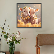 Load image into Gallery viewer, Diamond Painting - Full Round - two calves (30*30CM)