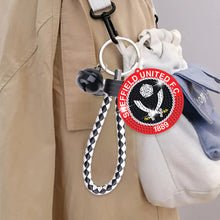 Load image into Gallery viewer, Double Sided Football Club FA Diamond Painting Art Keychain Pendant Home Decor