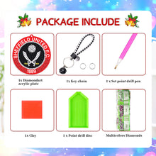 Load image into Gallery viewer, Double Sided Football Club FA Diamond Painting Art Keychain Pendant Home Decor