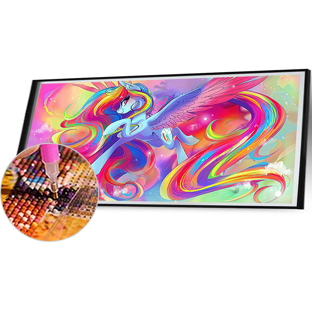 Diamond Painting - Full Round - Rainbow Baby Mary (80*40CM)