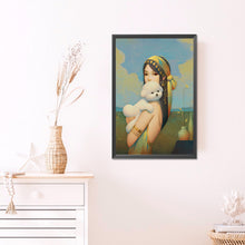 Load image into Gallery viewer, AB Diamond Painting - Full Round - girl holding puppy (40*60CM)