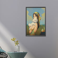 Load image into Gallery viewer, AB Diamond Painting - Full Round - girl holding puppy (40*60CM)