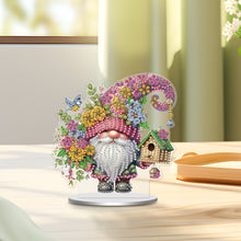 Load image into Gallery viewer, Single-Side Special Shape Spring Gnome Desktop Diamond Art Kits for Home Decor