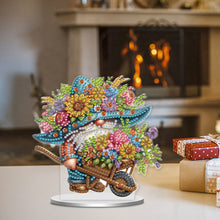 Load image into Gallery viewer, Single-Side Special Shape Spring Gnome Desktop Diamond Art Kits for Home Decor