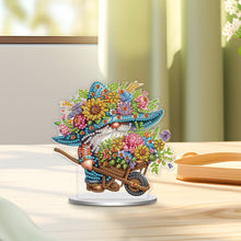 Load image into Gallery viewer, Single-Side Special Shape Spring Gnome Desktop Diamond Art Kits for Home Decor