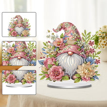 Load image into Gallery viewer, Single-Side Special Shape Spring Gnome Desktop Diamond Art Kits for Home Decor