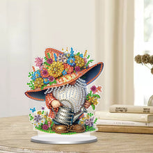 Load image into Gallery viewer, Single-Side Special Shape Spring Gnome Desktop Diamond Art Kits for Home Decor
