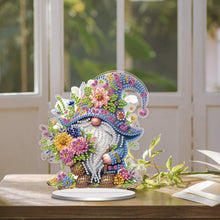 Load image into Gallery viewer, Single-Side Special Shape Spring Gnome Desktop Diamond Art Kits for Home Decor