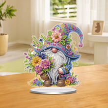 Load image into Gallery viewer, Single-Side Special Shape Spring Gnome Desktop Diamond Art Kits for Home Decor