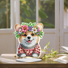 Load image into Gallery viewer, Special Shape Single-Side 5D DIY Shiba Inu Puppy Diamond Art Tabletop Home Decor